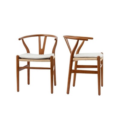 NicBex  Set of 2 Modern Classic Mid-Century Wishbone Dining Chair,Kitchen Side Chairs for Kitchen,Living Room