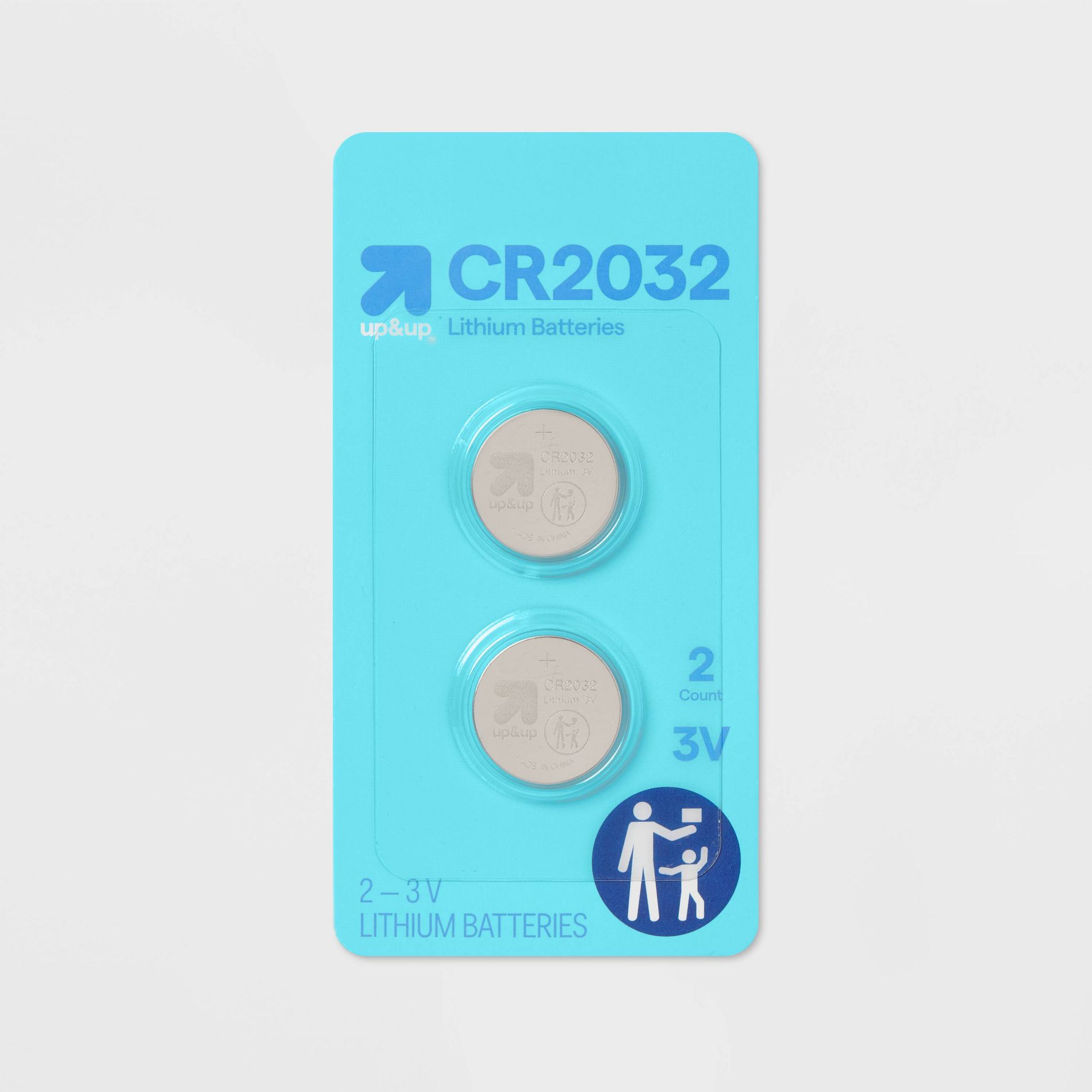 2032 Batteries - Lithium Coin Battery - 2ct - up&up™: Household Single-Use, 1.5V
