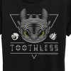 Women's - How to Train Your Dragon - Toothless Line Art Short Sleeve Graphic T-Shirt - 2 of 4