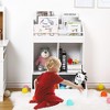 3-Tier Wooden Kids' Toy Organizer & Bookshelf - 4-Room Storage System for Nursery - 4 of 4