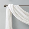 VYNXARIA 50x144" Diamond Sheer Embroidered Window Scarf,White(1 Window Scarf) - 3 of 4