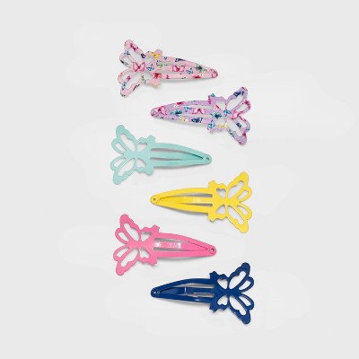 Girls' 6pk Butterfly Hair Clips - Cat & Jack™