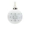 Porcelain Cut Out Ball Ornament with Nordic Design (Set of 6) - 3 of 4