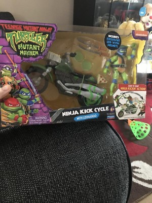 Teenage Mutant Ninja Turtles: Mutant Mayhem Ninja Kick Cycle With Leonardo  Action Figure : Target