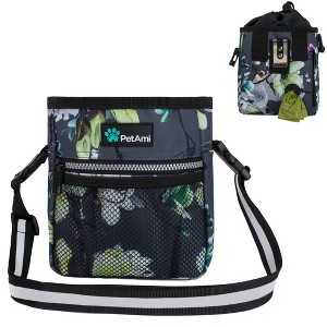 PetAmi Dog Treat Pouch, Pet Training Walking Bag Holder for Kibbles Food Toy, Trainer Essentials Supplies with Waste Dispenser - 1 of 4