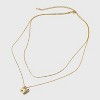 14K Gold Dipped Initial Bubble Multi-Strand Pendant Necklace - A New Day™ Gold - 3 of 4