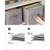 SONGMICS Storage Cubes Non-Woven Fabric Bins with Double Handles Set of 6 Closet Organizers for Shelves Foldable for Clothes - 4 of 4