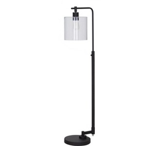 Hudson Industrial Floor Lamp Black Includes Energy Efficient Light Bulb - Threshold , Size: Lamp with Energy Efficient Light Bulb