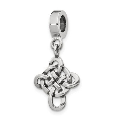 Black Bow Jewelry Sterling Silver Celtic Cross Dangle Bead Charm