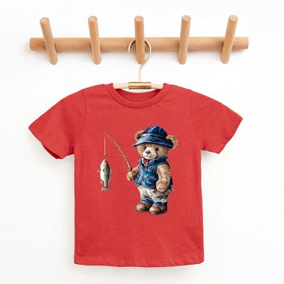The Juniper Shop Teddy Bear Fisherman Toddler Short Sleeve Tee