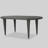Vincent 7pc Wicker Patio Dining Set: Iron Frame, Cushioned Chairs - Christopher Knight Home - 3 of 4