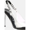 Goddess Metallic Stiletto Heel Slingback Sandals - 2 of 4