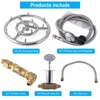 Propane Gas Fire Pit Kit with 12 Inch Jet Fire Pit Burner Ring - 2 of 4
