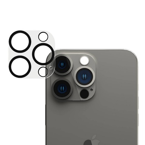 Caseology 2 Pack Camera Lens Protector Designed for iPhone 14 Pro Max 5G for iPhone 14 Pro 5G 2022 - Black