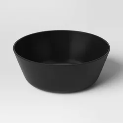 33.5 fl oz Plastic Cereal Bowl Black - Room Essentials™