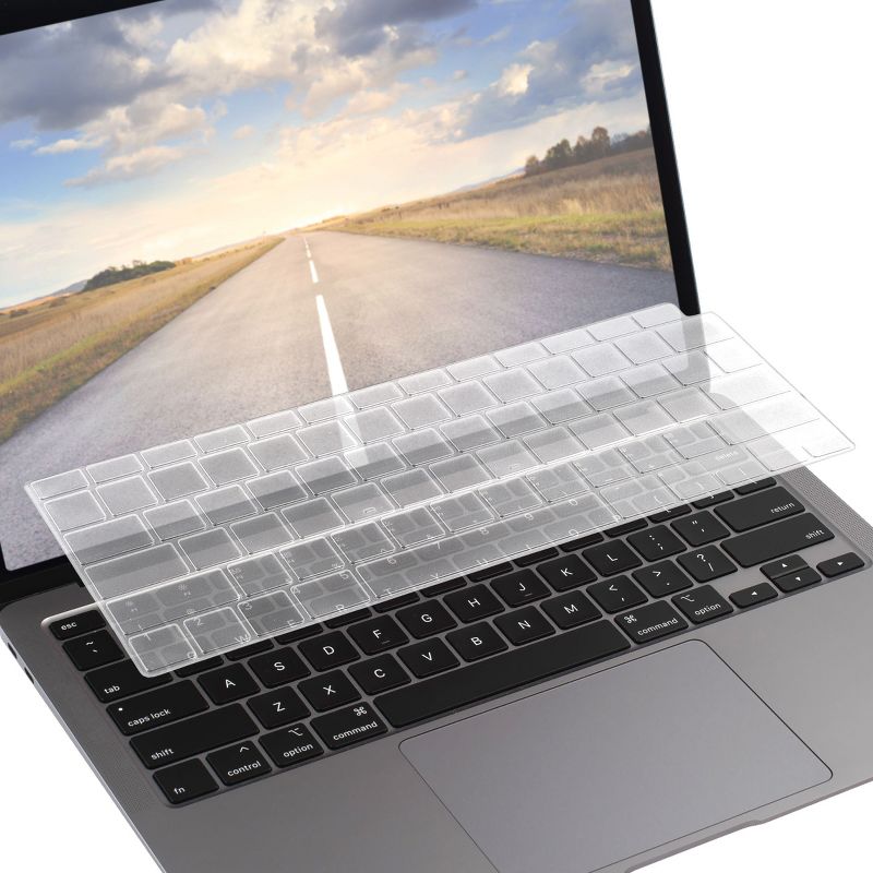 Insten Keyboard Cover Protector Compatible with 2020 Macbook Pro 13", Ultra Thin Silicone Skin, Tactile Feeling, Anti-Dust, Clear, 2 of 6