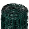 vidaXL Euro Fence Steel 32.8ftx3.3ft Green - 4 of 4