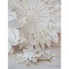 Storied Home Paper Snowflake Ornament, White - 2 of 3