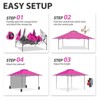 EAGLE PEAK 13'x13' Pop up Canopy Tent w/ One Wall,Portable Sun Shelter for Camping - 2 of 4