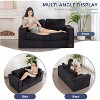 MAXYOYO Bean Bag Chair for Adults, Upholstered Floor Sofa with Armrests, Loveseat Boneless Couch for Bedroom Living Room - 3 of 4