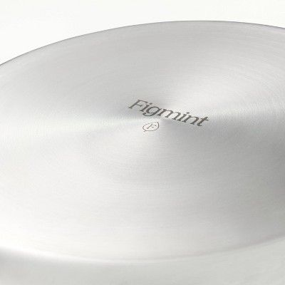 1.5qt Stainless Steel Sauce Pan with Straining Lid Silver - Figmint™