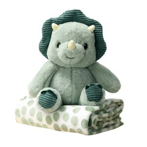 The Peanutshell Gift Set, Ace Dino Plush Stuffed Animal Toy and Blanket for Boys and Girls - 1 of 4