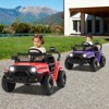 Costway 12V Kids Ride on Truck Car Battery Powered Electric Vehicle with Remote Control White/Purple/Red/Blue/Black/Pink - 2 of 4