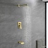CLIHOME Wall Mounted Trim Kit Shower Faucet Set with Tub Spout with Rough in Valve Tub Shower System - 3 of 4