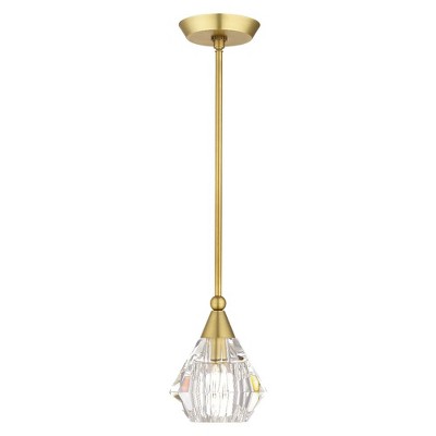 Livex Lighting Brussels 1 - Light Pendant in  Natural Brass
