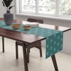 Sheila Wenzel-Ganny Holiday Green Snowflakes Table Runner - Society6 - 3 of 3