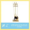Achla Designs 4pc Oxfort Fireplace Tools Antique Brass Finish - 4 of 4