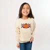 The Juniper Shop SmileyWorld Pumpkin Face Checkered Youth Sweatshirt - L - Natural - 2 of 4
