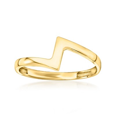 Ross-Simons 10kt Yellow Gold Zigzag Ring