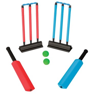 Sportime UltraFoam Cricket Game, Set of 2 Wickets, 2 Bats and 2 Balls