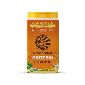Classic Plus Protein Powder, Plant-Based Protein, Sunwarrior, Vanilla Flavor, 750gm (30 Servings) - 1 of 4