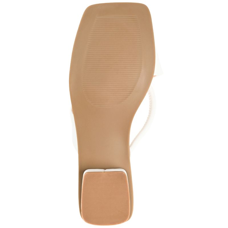 Journee Collection Womens Mina Tru Comfort Foam Flip Flop Low Block Heel Sandals, 6 of 11