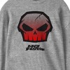 No Fear Cracked Skull Crew Neck Long Sleeve Youth Athletic Heather Tee - 2 of 2
