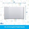 Flipside Products 1 Ply Project Board, White, 28" x 40", Bulk Pack of 18 - 3 of 3