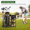 MOEPISY Golf Storage Organizer for Garage, Golf Bag Stand for Single Golf Bag and Equipment Accessories, Black - 2 of 4