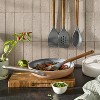 4pc Wood/Nylon Kitchen Utensil Set Gray - Figmint™:  Cooking Tools, Acacia & Silicone, Hand Wash - 2 of 3