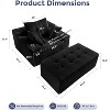 MAXYOYO Oversized Chaise Lounge Sofa, Upholstered Lounge Chair with 3 Pillows for Living Room, Bedroom, No Assembly Required - 3 of 4
