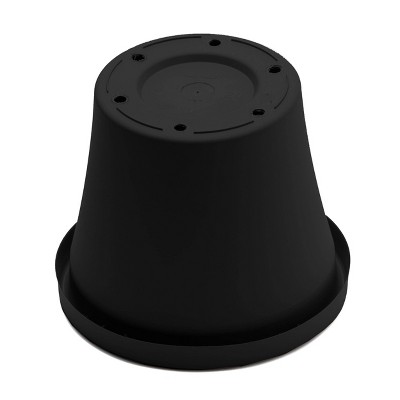 Terra Tapered 24" Black Polypropylene Indoor & Outdoor Planter