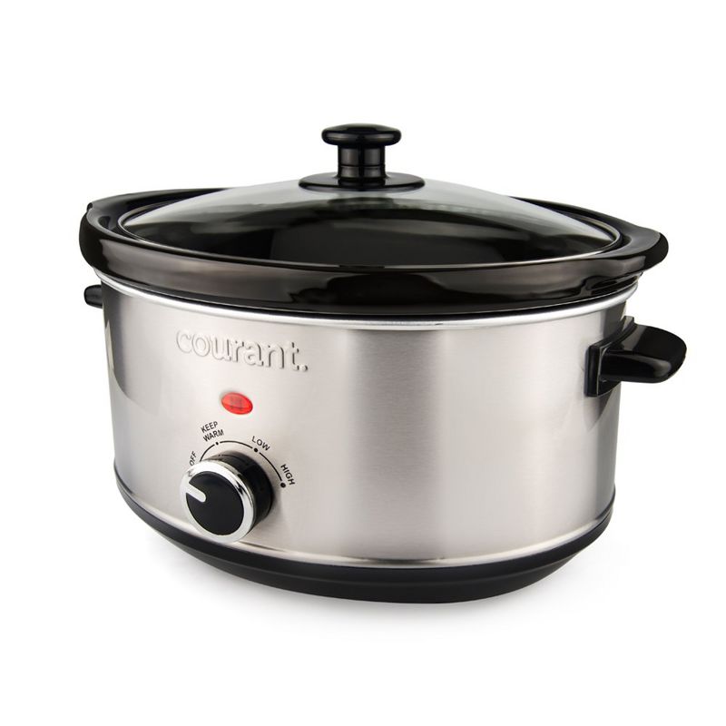 Courant 3.5 Quart Oval Slow Cooker, Stainless Steel, 2 of 10