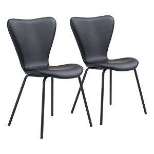 Zuo Torlo Dining Chair (Set of 2) Black - 1 of 4