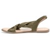 Journee Collection Womens Deleece Tru Comfort Foam Sling Back Low Block Heel Sandals Green 7.5 - 2 of 4