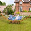 VEVOR Wooden Hammock Stand, 475 lbs Capacity Universal 2 Person Hammock Frame Fits 9-13 ft Hammocks, Larch Wood Arc Adjustable Stand for Hammock - 2 of 4