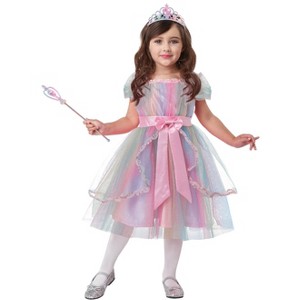 California Costumes Colorful Rainbow Princess Toddler Girls' Costume - 1 of 2