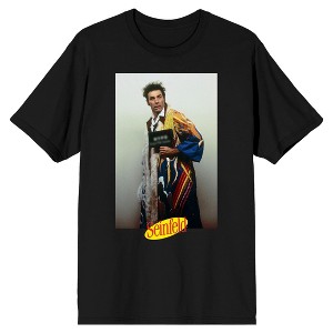 Seinfeld Cosmo Kramer Men's Black T-shirt - 1 of 1