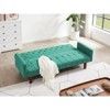 DOMETOUR Factory Tufted Back Sofa Mid-Century Convertible Sofa Bed for Living Room - 3 of 4