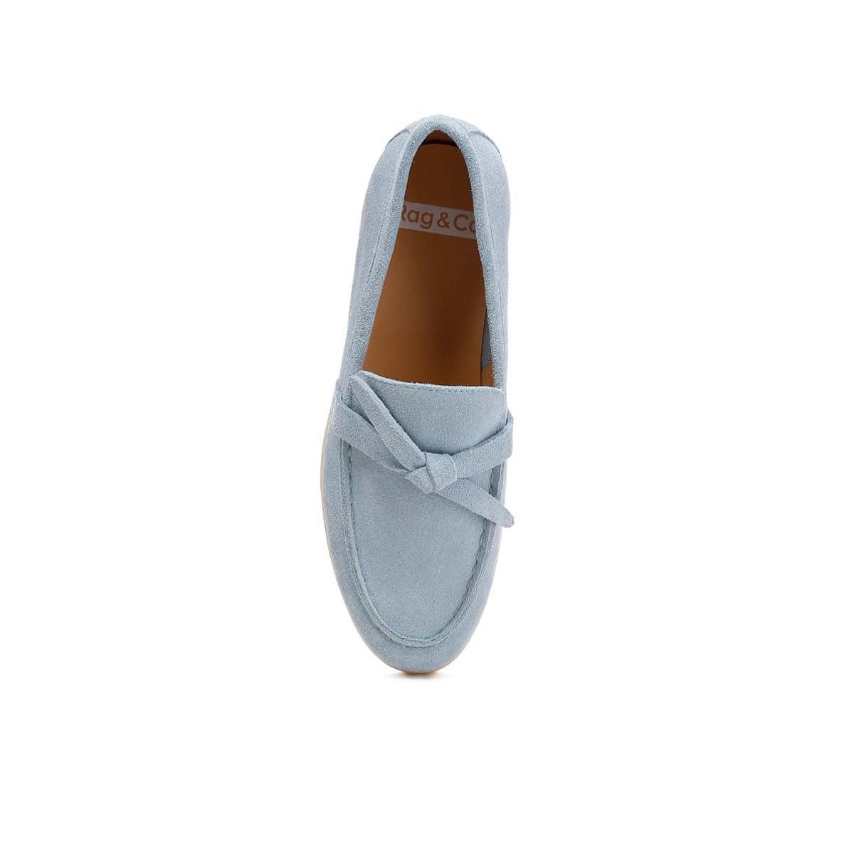 Женские туфли Rag & Co Womens Nautica Suede Knot Detailed s Loafers 7 — фото 6